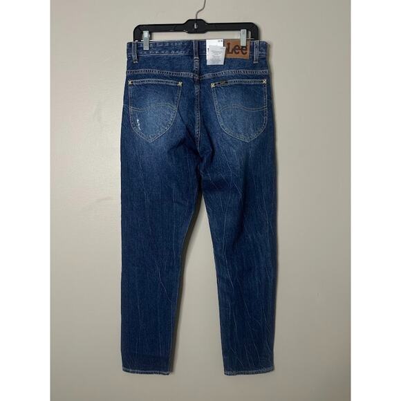 Lee Women's Slim Rider Jeans in Night Journey Blue Size 29 x 31 Retro Denim - Picture 7 of 15